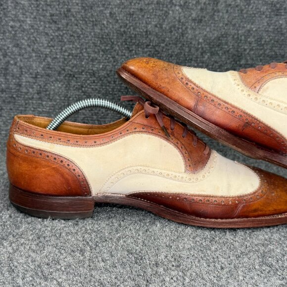 Florsheim Imperial Spectator Oxford Men\'s 9.5D Two Tone Brown‎ Leather Wingtip main image 9